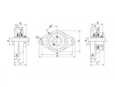 Lagar cu rulment UCFL209 Craft Bearings RulStore