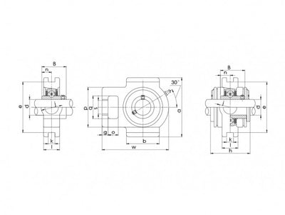 Lagar cu rulment UCT208 Craft Bearings RulStore