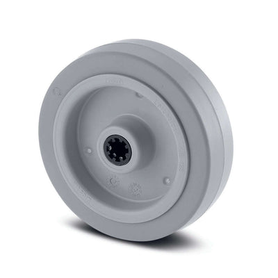 Roata Simpla Cauciuc Elastic 125x40x20 mm Tente UFR125X40-fi20 | Sarcina 250 kg