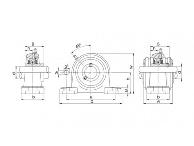 Lagar cu rulment UCP201 Craft Bearings RulStore