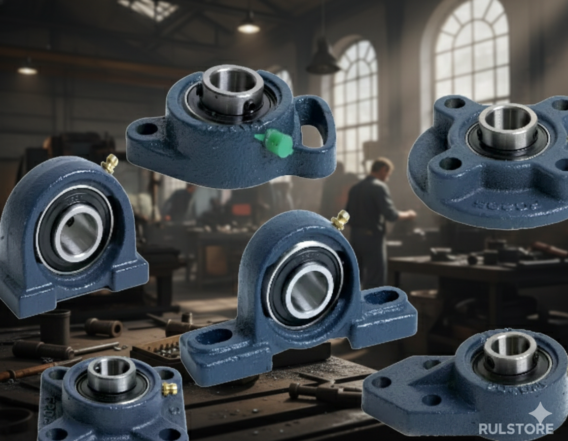 Ghid complet: Tipuri de lagăre cu rulment – UCF, UCP, UCFL, UCFC, UCPA și UCT | RulStore