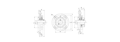 Lagar cu rulment UCFC209 Craft Bearings RulStore