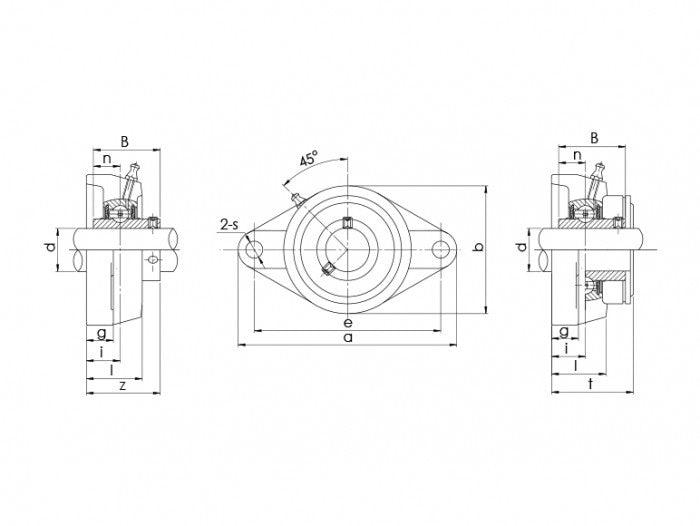 Lagar cu rulment UCFL317 Craft Bearings RulStore
