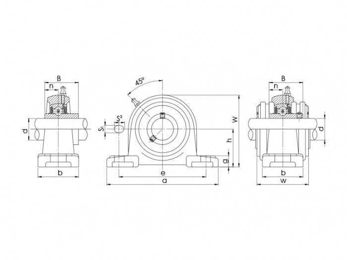 Lagar cu rulment UCP201 Craft Bearings RulStore