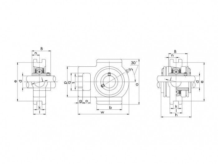 Lagar cu rulment UCT209 Craft Bearings RulStore