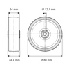 Roata fi 80 UOO080x34-Ø12 Tente RulStore