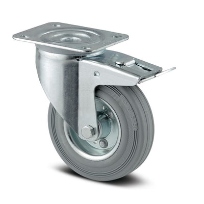 Roata pivotanta cu frana fi 100 3477DIR100P62 Tente RulStore