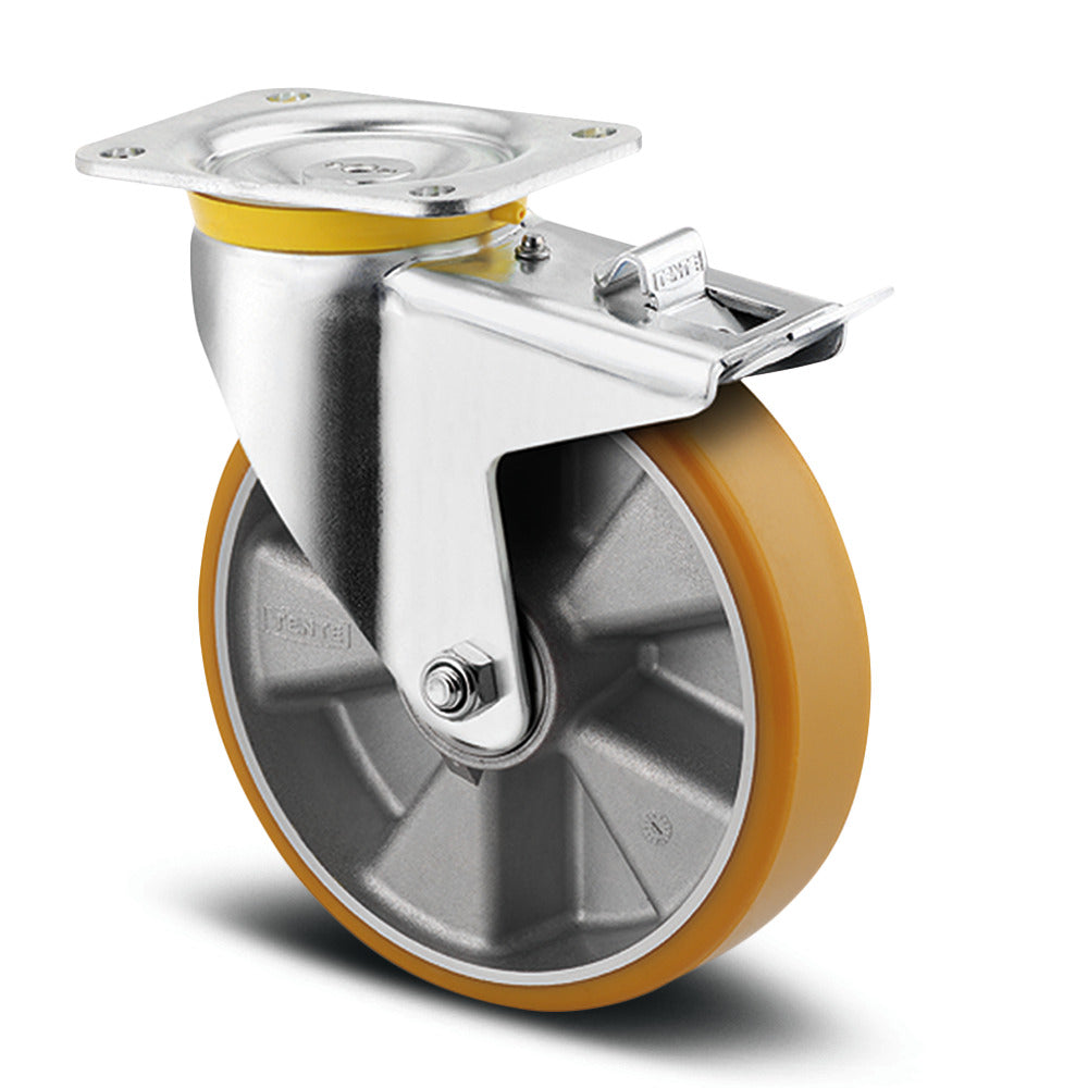 Roata pivotanta cu frana fi 200 4687ITP200P63 Tente RulStore