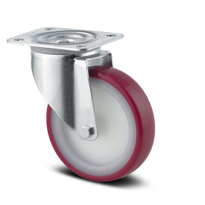 Roata pivotanta fi 100 3470UAR100P62 RED Tente RulStore