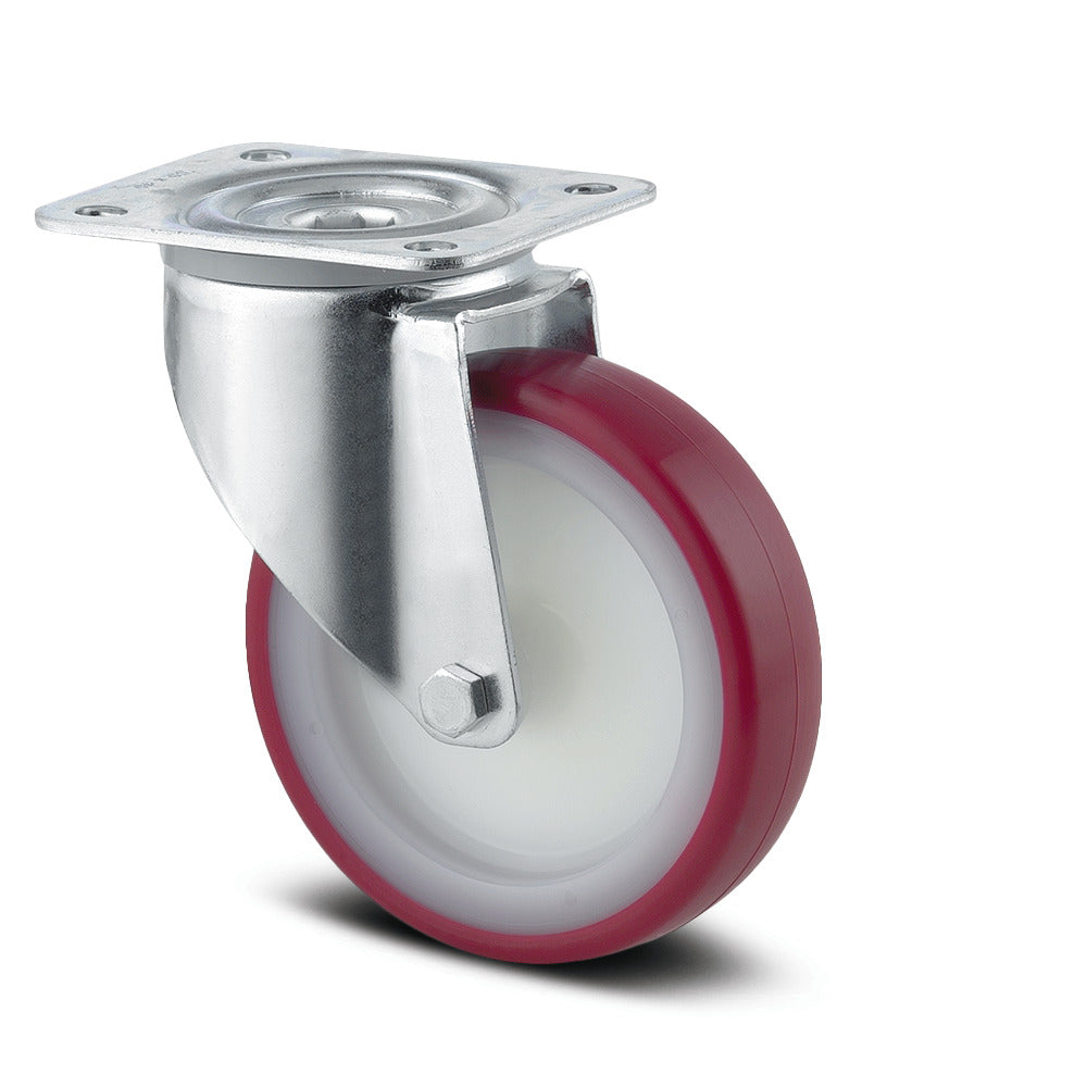 Roata pivotanta fi 80 3470UAR080P62 RED Tente RulStore